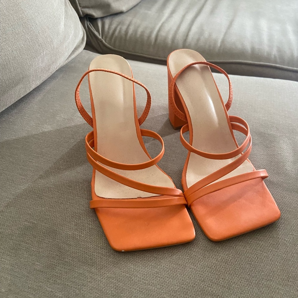 Square toe heels